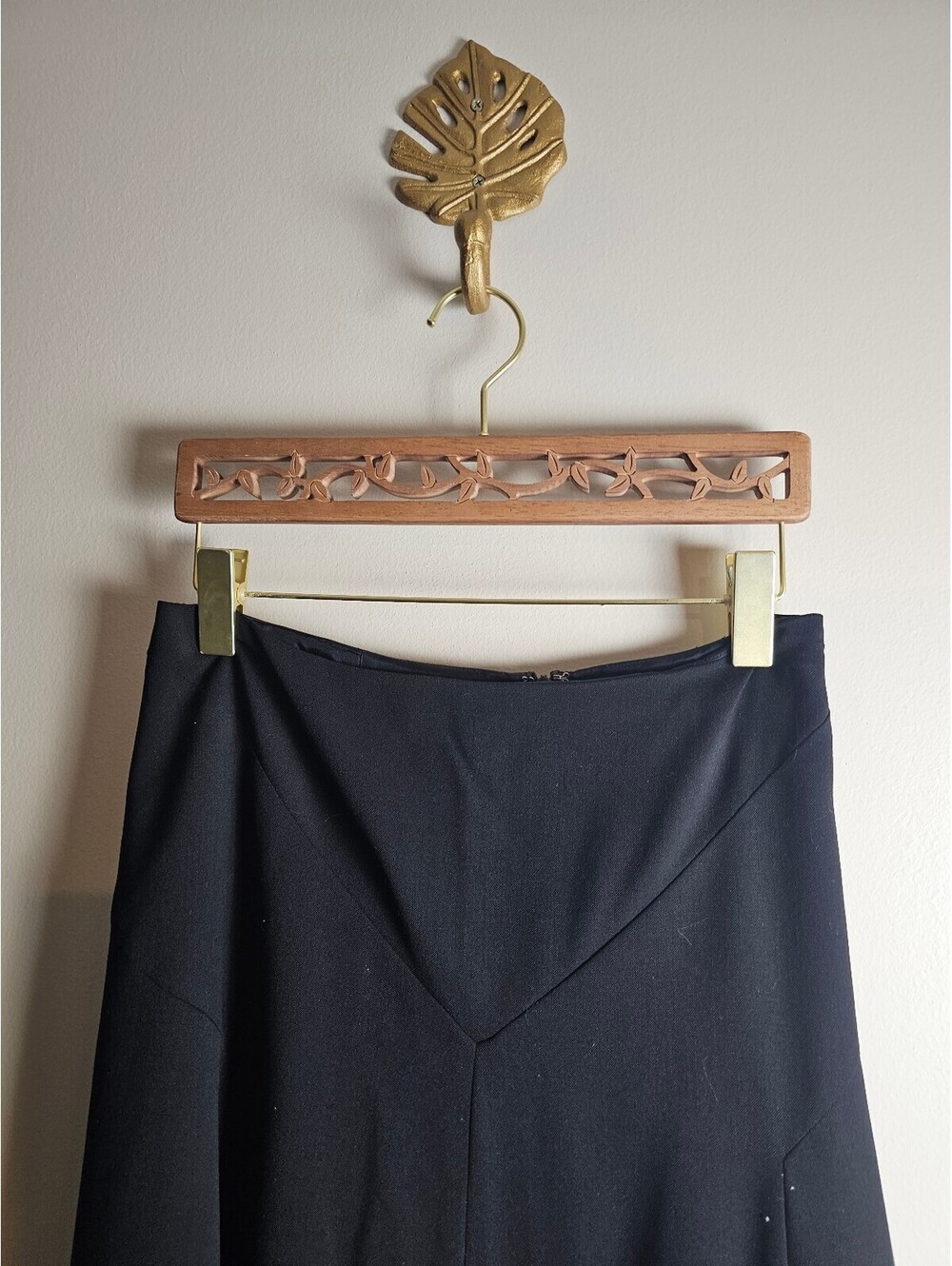Lauren Ralph Skirt Black Womens Size 10 Cotton Premium